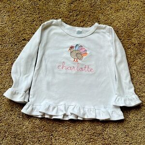 Size 2-3T heavyweight cotton long sleeve pullover top Great condition- adorable!